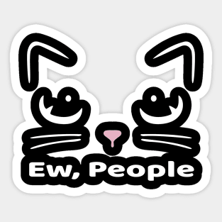 Ew People Cat Lover Sticker